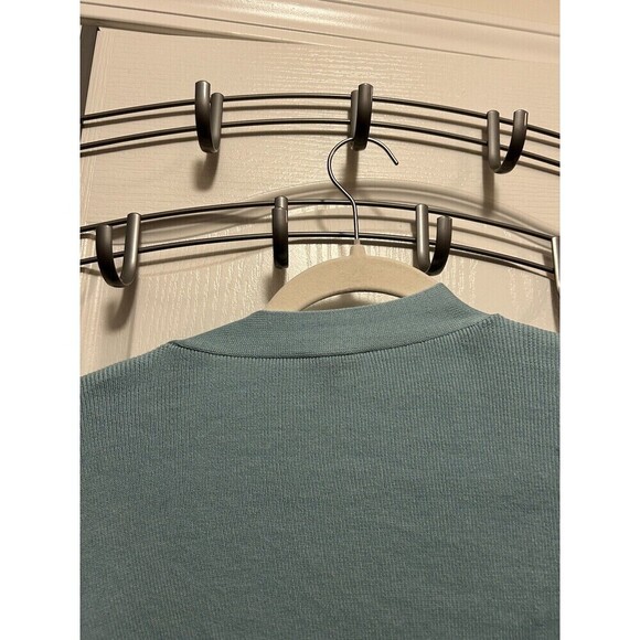 Talbots Open Cropped Cardigan Sweater Light Blue Women’s Small Scalloped Shrug - Picture 4 of 14